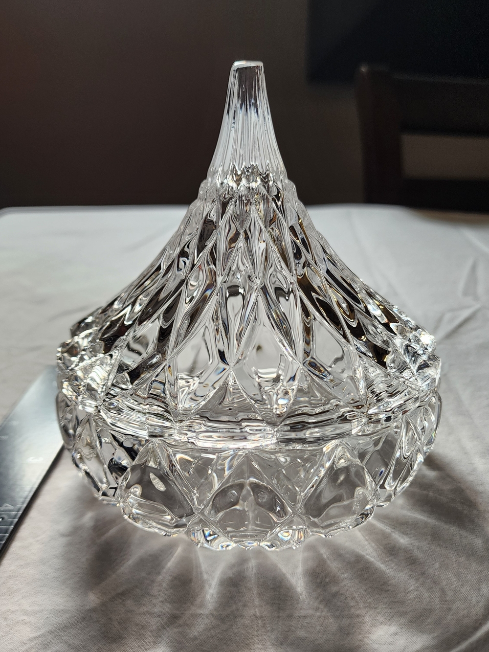 Hersheys Kisses Crystal Candy Dish with Lid - Clear